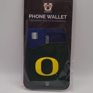 Oregon Ducks Silicone Stick On Phone Wallet Card Holder